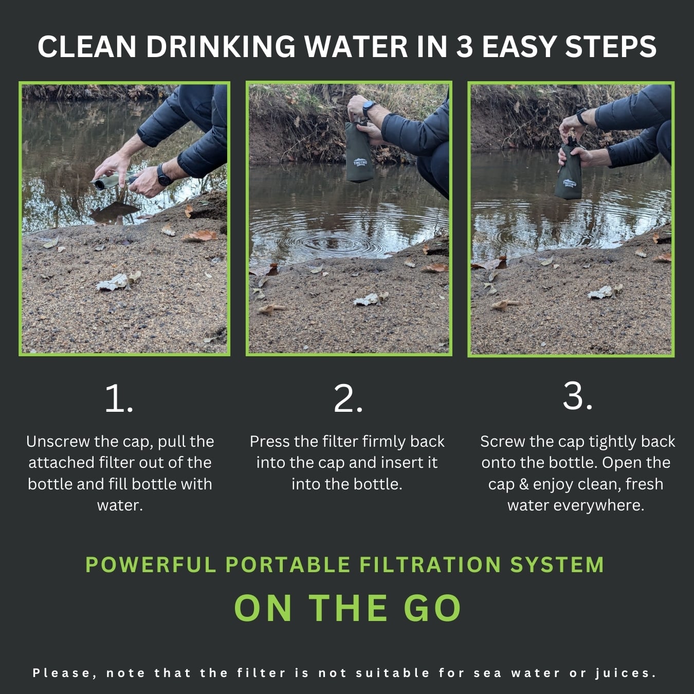 purifying water bottle for travel